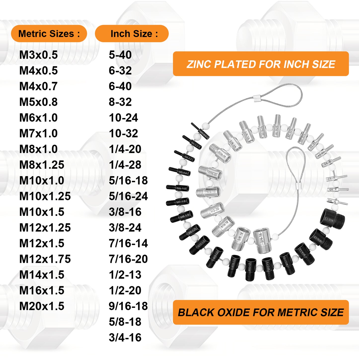 Stalye Line Nut and Bolt Thread Checker