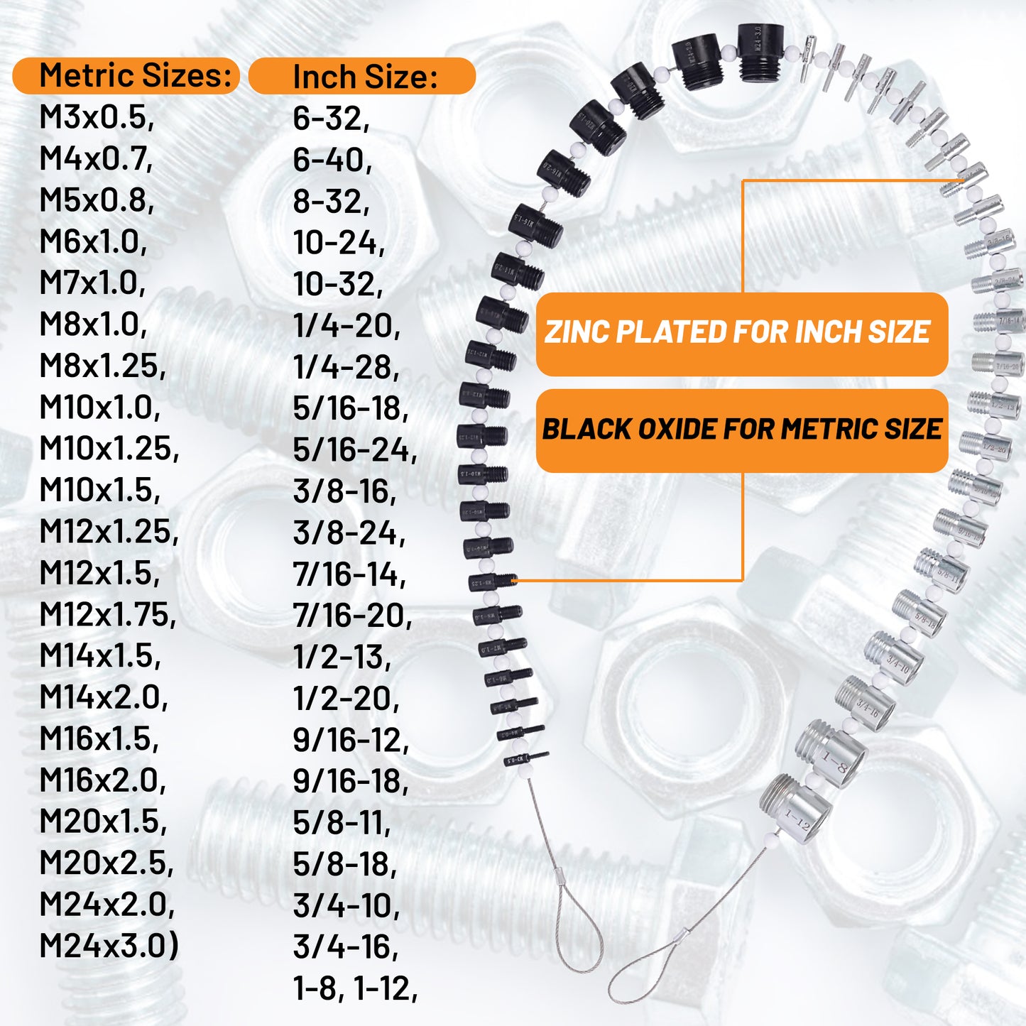 Stalye Line Nut and Bolt Thread Checker